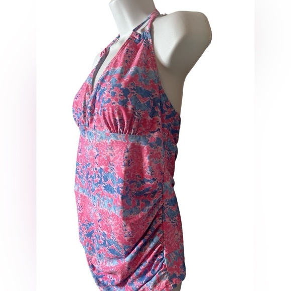NWT Hello Summer Pink Blue Tankini Bathing Suit Top Women’s XL - Picture 2 of 9